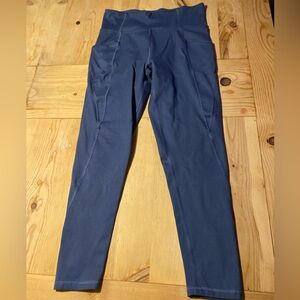 blue freely leggings with pockets